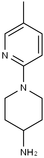 1-(5-methylpyridin-2-yl)piperidin-4-amine Struktur