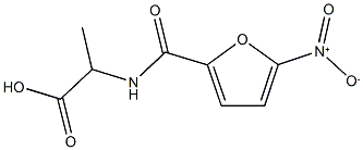 2-[(5-nitrofuran-2-yl)formamido]propanoic acid Struktur