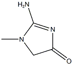 2-amino-1-methyl-4,5-dihydro-1H-imidazol-4-one Struktur