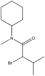 2-bromo-N-cyclohexyl-N,3-dimethylbutanamide Struktur