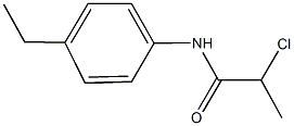 2-Chloro-N-(4-ethyl-phenyl)-propionamide Struktur