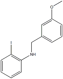 2-iodo-N-[(3-methoxyphenyl)methyl]aniline Struktur