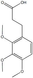 3-(2,3,4-trimethoxyphenyl)propanoic acid Struktur