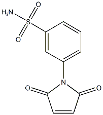 3-(2,5-dioxo-2,5-dihydro-1H-pyrrol-1-yl)benzene-1-sulfonamide Struktur