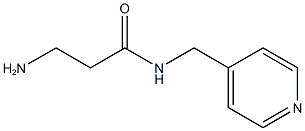 3-amino-N-(pyridin-4-ylmethyl)propanamide Struktur