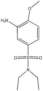 3-amino-N,N-diethyl-4-methoxybenzene-1-sulfonamide Struktur