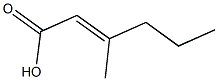 3-methylhex-2-enoic acid Struktur