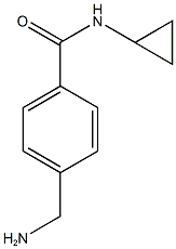 4-(aminomethyl)-N-cyclopropylbenzamide Struktur