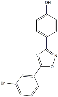 4-[5-(3-bromophenyl)-1,2,4-oxadiazol-3-yl]phenol Struktur