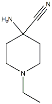 4-amino-1-ethylpiperidine-4-carbonitrile Struktur