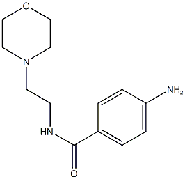 4-amino-N-(2-morpholin-4-ylethyl)benzamide Struktur