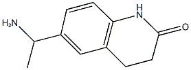 6-(1-aminoethyl)-1,2,3,4-tetrahydroquinolin-2-one Struktur