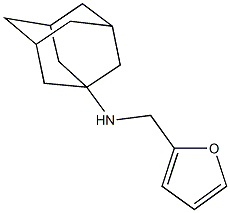 N-(furan-2-ylmethyl)adamantan-1-amine Struktur