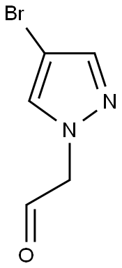 (4-bromo-1H-pyrazol-1-yl)acetaldehyde Struktur