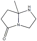 7a-methylhexahydro-5H-pyrrolo[1,2-a]imidazol-5-one Struktur