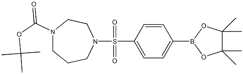 4-(4-Boc-Homopiperazin-1-ylsulfonyl)phenylboronic acid pinacol ester Struktur