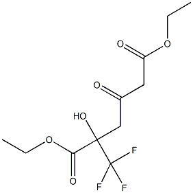 DIETHYL 2-HYDROXY-4-OXO-2-(TRIFLUOROMETHYL)HEXANEDIOATE Struktur