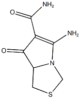 5-AMINO-7-OXO-7,7A-DIHYDRO-1H-PYRROLO[1,2-C][1,3]THIAZOLE-6-CARBOXAMIDE Struktur