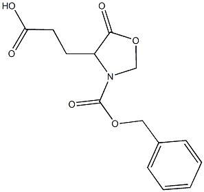 3-{3-[(BENZYLOXY)CARBONYL]-5-OXO-1,3-OXAZOLIDIN-4-YL}PROPANOIC ACID Struktur