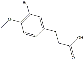 3-(3-BROMO-4-METHOXYPHENYL)PROPANOIC ACID Struktur