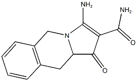 3-AMINO-1-OXO-1,5,10,10A-TETRAHYDROPYRROLO[1,2-B]ISOQUINOLINE-2-CARBOXAMIDE Struktur