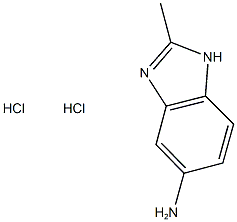 2-METHYL-1H-BENZIMIDAZOL-5-AMINE DIHYDROCHLORIDE Struktur