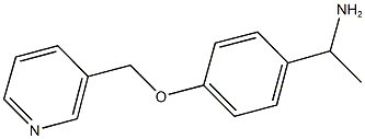 1-[4-(pyridin-3-ylmethoxy)phenyl]ethanamine Struktur