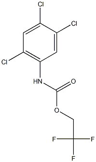 2,2,2-trifluoroethyl 2,4,5-trichlorophenylcarbamate Struktur