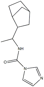 N-(1-bicyclo[2.2.1]hept-2-ylethyl)-1H-imidazole-1-carboxamide Struktur