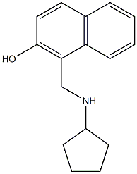 1-[(cyclopentylamino)methyl]naphthalen-2-ol Struktur