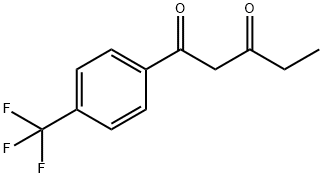 1-[4-(trifluoromethyl)phenyl]pentane-1,3-dione Struktur