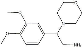 2-(3,4-dimethoxyphenyl)-2-morpholin-4-ylethanamine Struktur