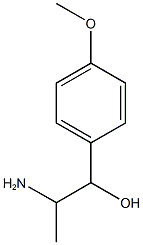 2-amino-1-(4-methoxyphenyl)propan-1-ol Struktur