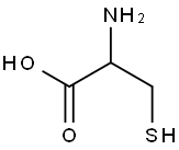 2-amino-3-sulfanylpropanoic acid Struktur