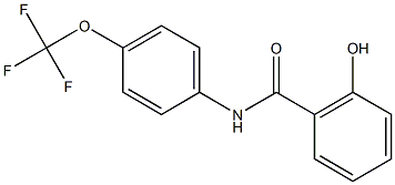 2-hydroxy-N-[4-(trifluoromethoxy)phenyl]benzamide Struktur