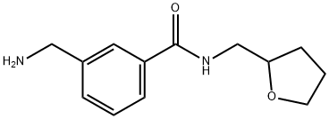 3-(aminomethyl)-N-(oxolan-2-ylmethyl)benzamide Struktur