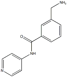 3-(aminomethyl)-N-pyridin-4-ylbenzamide Struktur