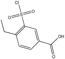 3-(chlorosulfonyl)-4-ethylbenzoic acid Struktur