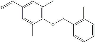 3,5-dimethyl-4-[(2-methylphenyl)methoxy]benzaldehyde Struktur