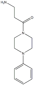 3-amino-1-(4-phenylpiperazin-1-yl)propan-1-one Struktur