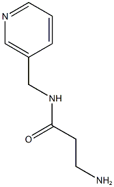 3-amino-N-(pyridin-3-ylmethyl)propanamide Struktur