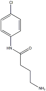 4-amino-N-(4-chlorophenyl)butanamide Struktur