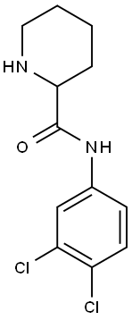 N-(3,4-dichlorophenyl)piperidine-2-carboxamide Struktur