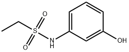 N-(3-hydroxyphenyl)ethane-1-sulfonamide Struktur