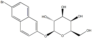 6-BROMO-2-NAPHTHYL-Α-D-GALACTOPYRANOSIDE Struktur