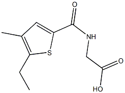 {[(5-ETHYL-4-METHYLTHIEN-2-YL)CARBONYL]AMINO}ACETIC ACID Struktur