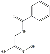 N-[2-AMINO-2-(HYDROXYIMINO)ETHYL]BENZAMIDE Struktur