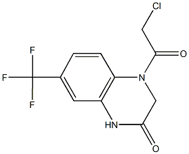 4-(CHLOROACETYL)-7-(TRIFLUOROMETHYL)-3,4-DIHYDROQUINOXALIN-2(1H)-ONE Struktur