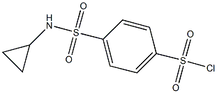 4-[(CYCLOPROPYLAMINO)SULFONYL]BENZENESULFONYL CHLORIDE Struktur