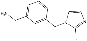 1-{3-[(2-METHYL-1H-IMIDAZOL-1-YL)METHYL]PHENYL}METHANAMINE Struktur